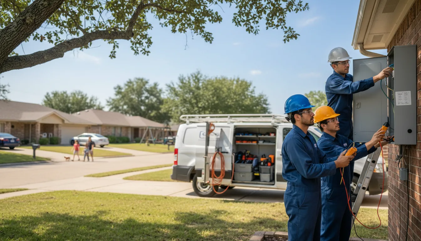 Certified electrician providing emergency electrical services in Hurley, MO